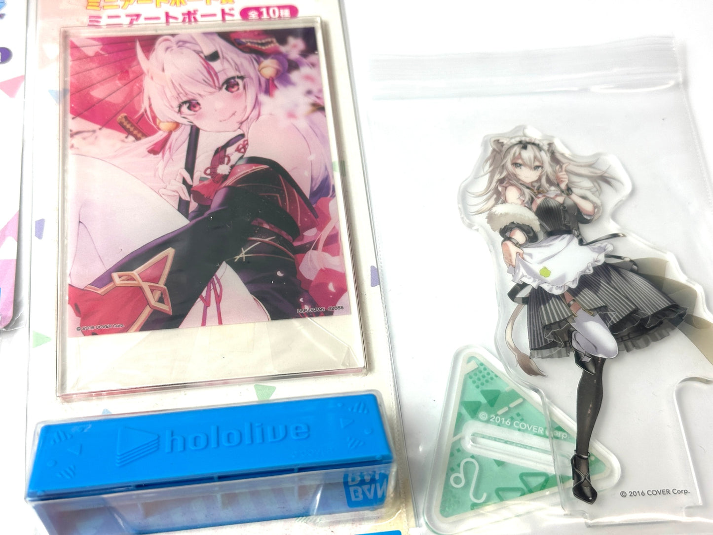 一番くじ hololive ホロライブ グッズ まとめセット ミニアートボード アクリルスタンド クリアツインチャーム フレームスタンド 9/5