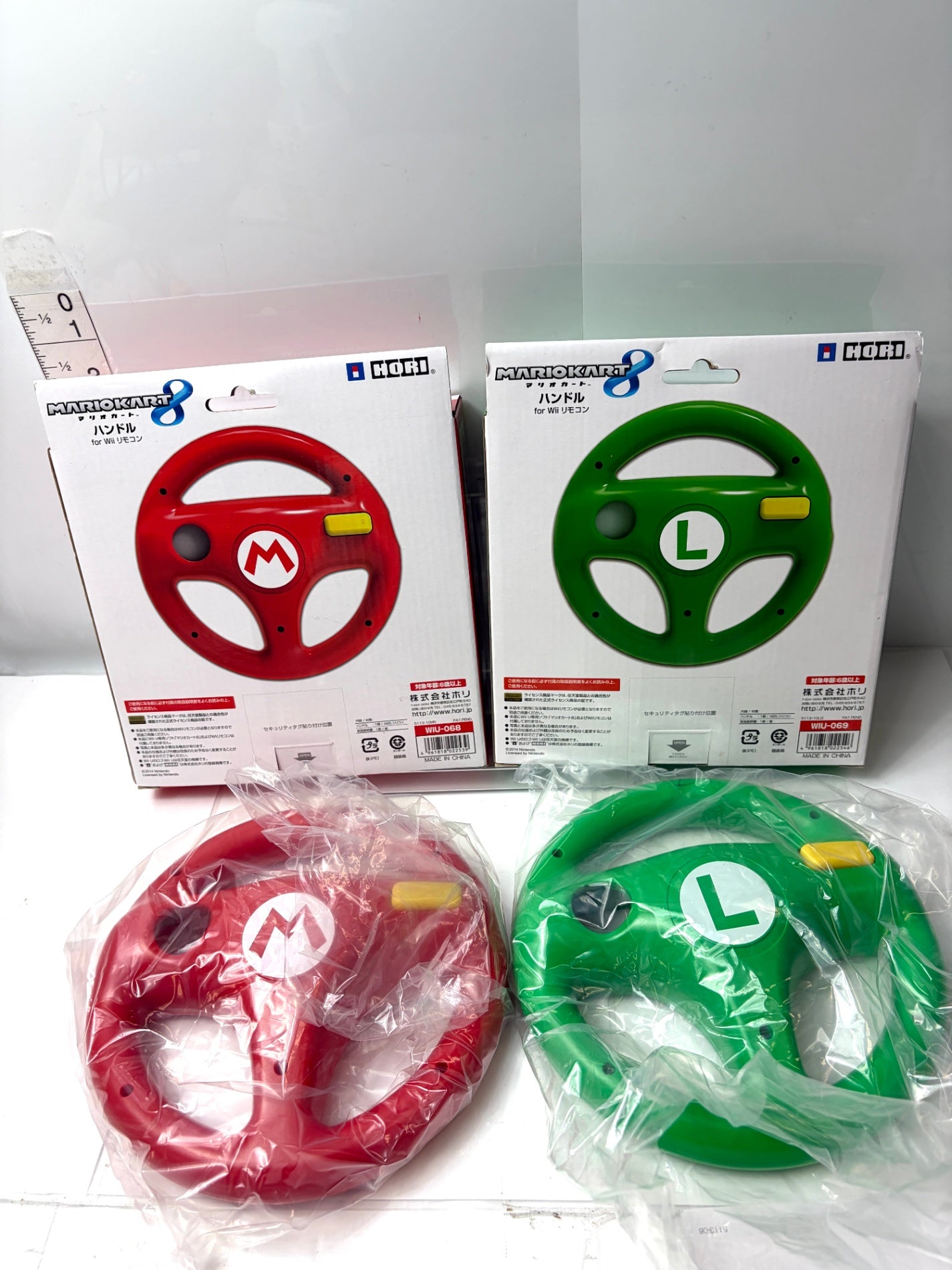 HORI マリオカート8 ハンドル for Wiiリモコン マリオ & ルイージ セット