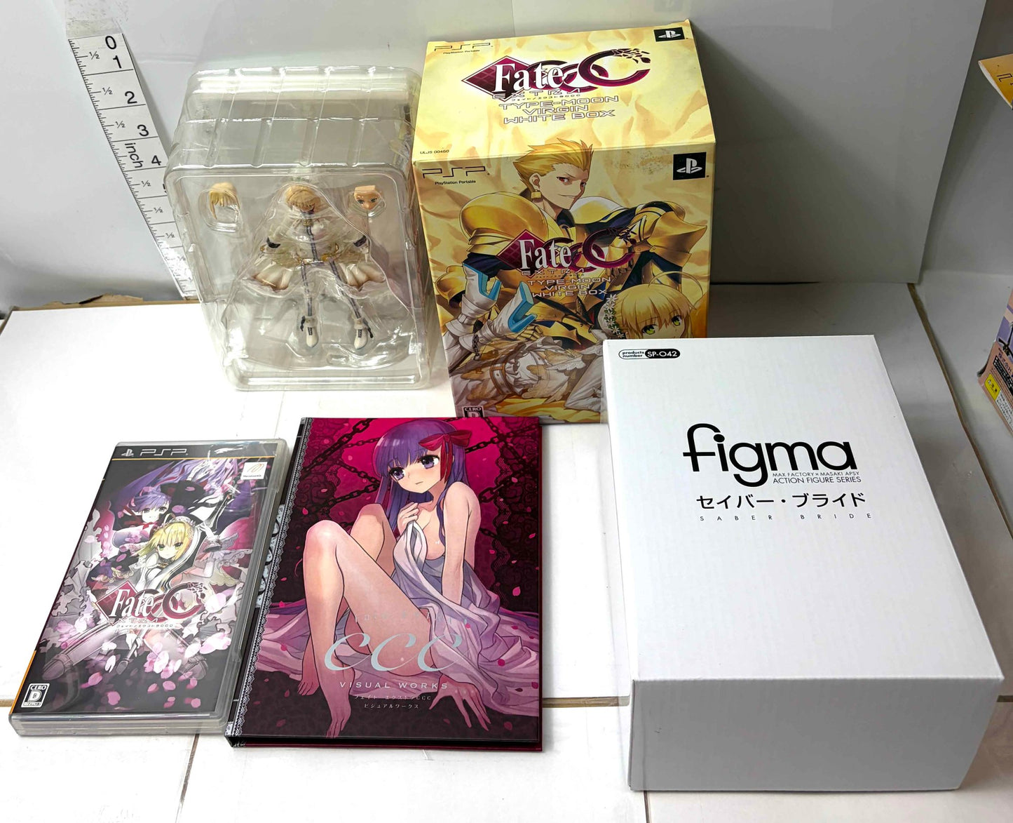 PSP Fate/EXTRA CCC Type-Moon Virgin White Box 【figma セイバー・ブライド同梱】 フェイト エクストラ 限定版