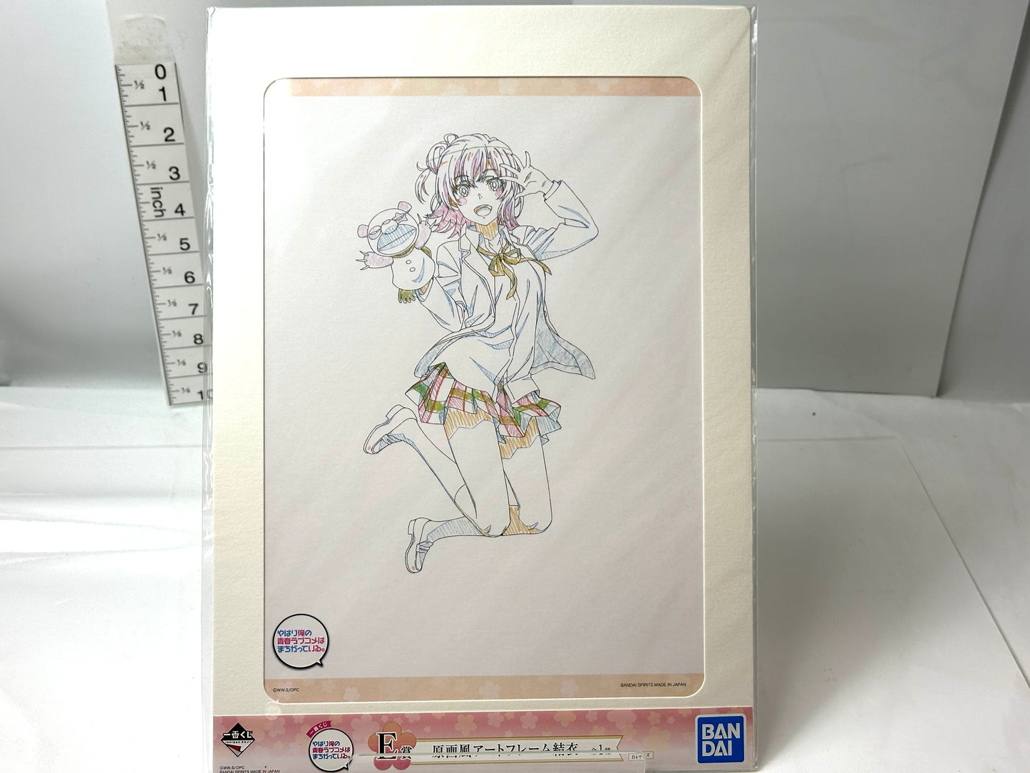 一番くじ やはり俺の青春ラブコメはまちがっている。原画風アートフレーム ラストワン賞 ヒロイン集合アートフレーム 4枚セット 雪乃 結衣 いろは 11/10