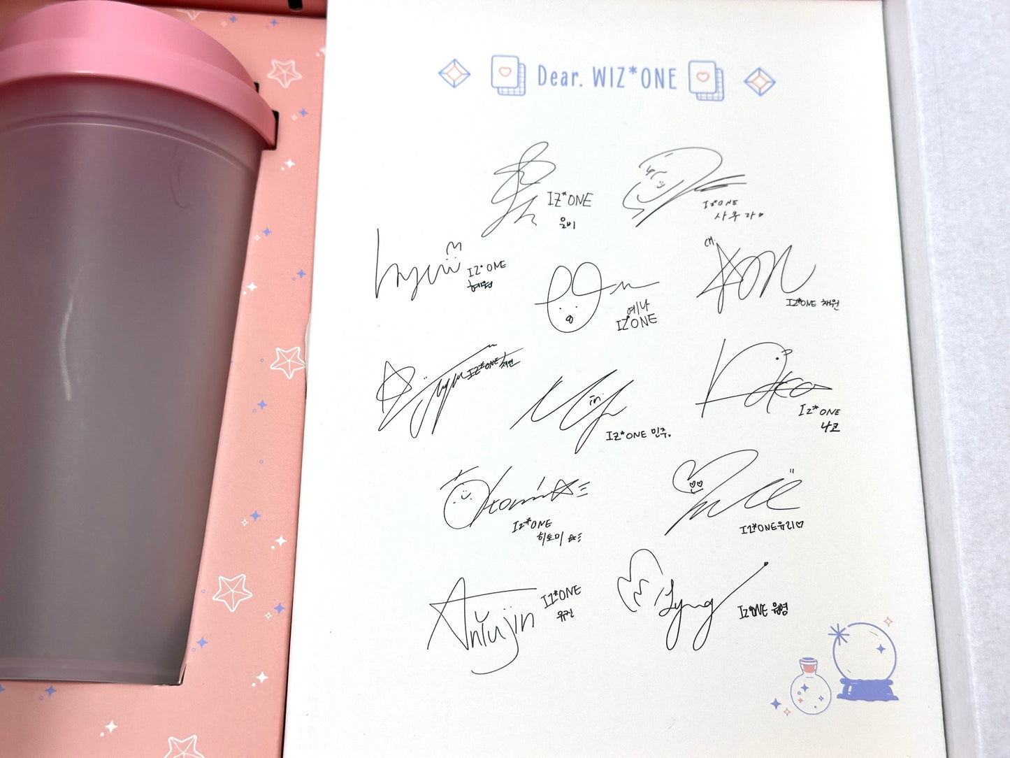 現状品 IZ*ONE アイズワン ファンクラブキット BOX タンブラーのみ 10/16