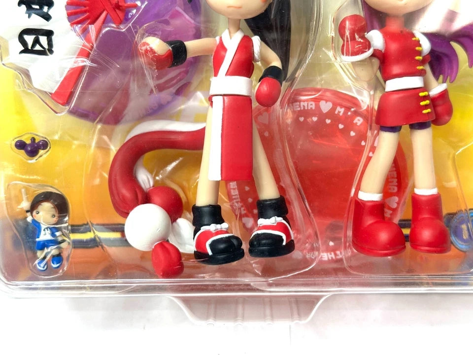 未開封品 GSIクレオス ピンキーストリート Pキャラ KOF 不知火舞＆麻宮アテナ フィギュアセット 外装傷みあり 4/16