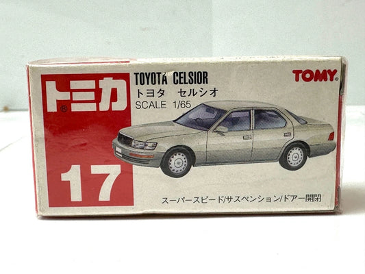 タカラトミー (旧トミー) トミカ 赤箱 No.17 トヨタ セルシオ F10型 スーパースピード サスペンション 左右ドア開閉 ミニカー 4/20