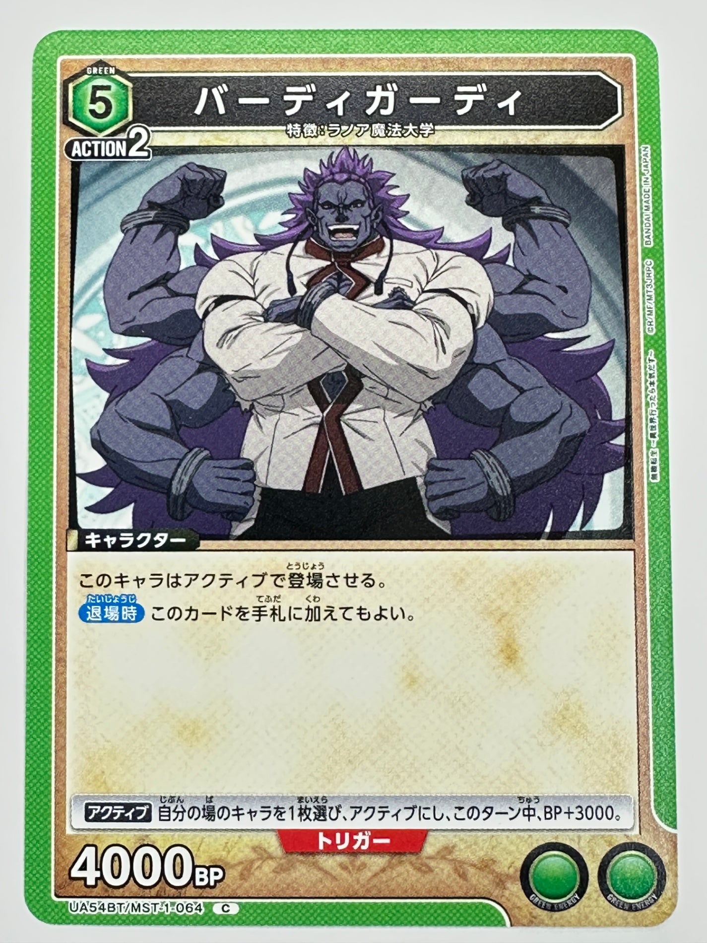 UA54BT/MST-1-064C バーディガーディ