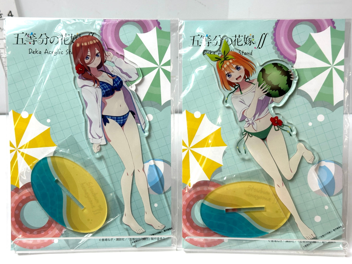 五等分の花嫁 デカアクリルスタンド 水着 ver.アクスタ全5種コンプリートセット 中野一花 二乃 三玖 四葉 五月 3/3