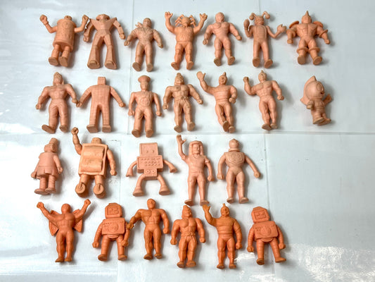 現状品 丸越 キン肉マン デカ消し キン消し 25個セット ミートくん ウルフマン ザ・ニンジャ スプレー魔人 銅ベルマン 他 10/24