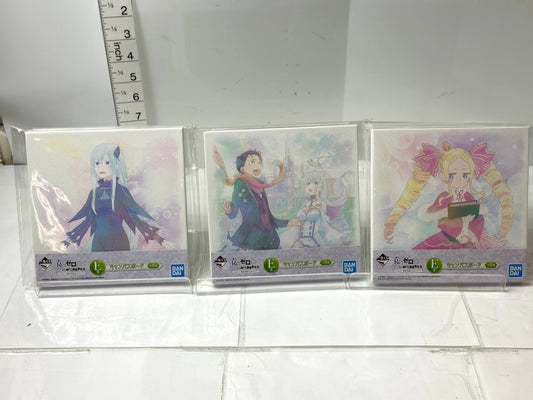 一番くじ Re:ゼロから始める異世界生活 あなたに、精霊の祝福がありますように E賞 キャンバスボード A 3種セット 11/13