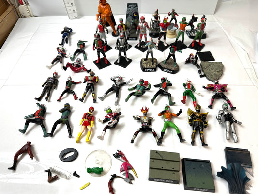 ジャンク 仮面ライダーフィギュア まとめセット 怪人名鑑 栄光の9人ライダー チェスピースコレクション 他 10/14