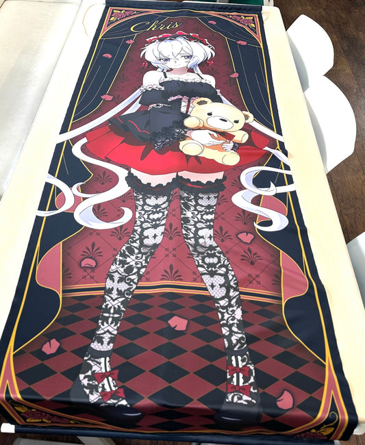 現状品 戦姫絶唱シンフォギアXV ドン・キホーテ 雪音クリス 描き下ろし等身大タペストリー ゴシックドレスver. 6/8
