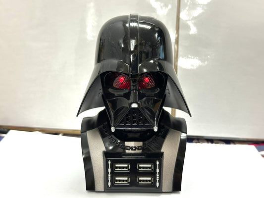 現状品 キューブ社 スター・ウォーズ ダース・ベイダー USBハブ﻿ 4ポートUSB 2.0ハブ 簡易動作確認済み 目が赤く光り呼吸音が鳴る 12/19