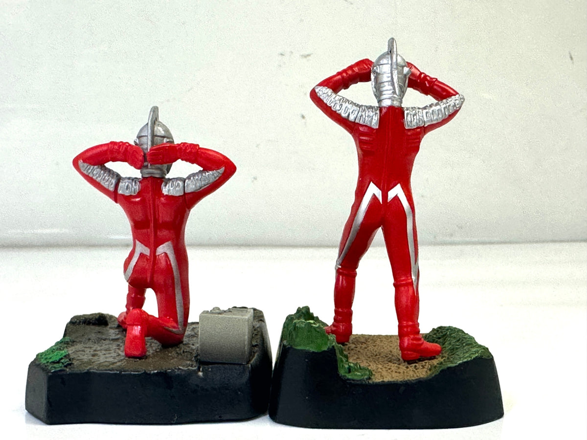 現状品 ウルトラ怪獣名鑑 ウルトラセブン フィギュア 2個セット エメリウム光線  アイスラッガー 9/28