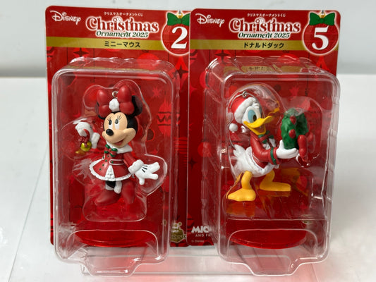 ディズニー クリスマスオーナメント くじ ドナルド＆ミニーマウス セット フィギュア 12/1