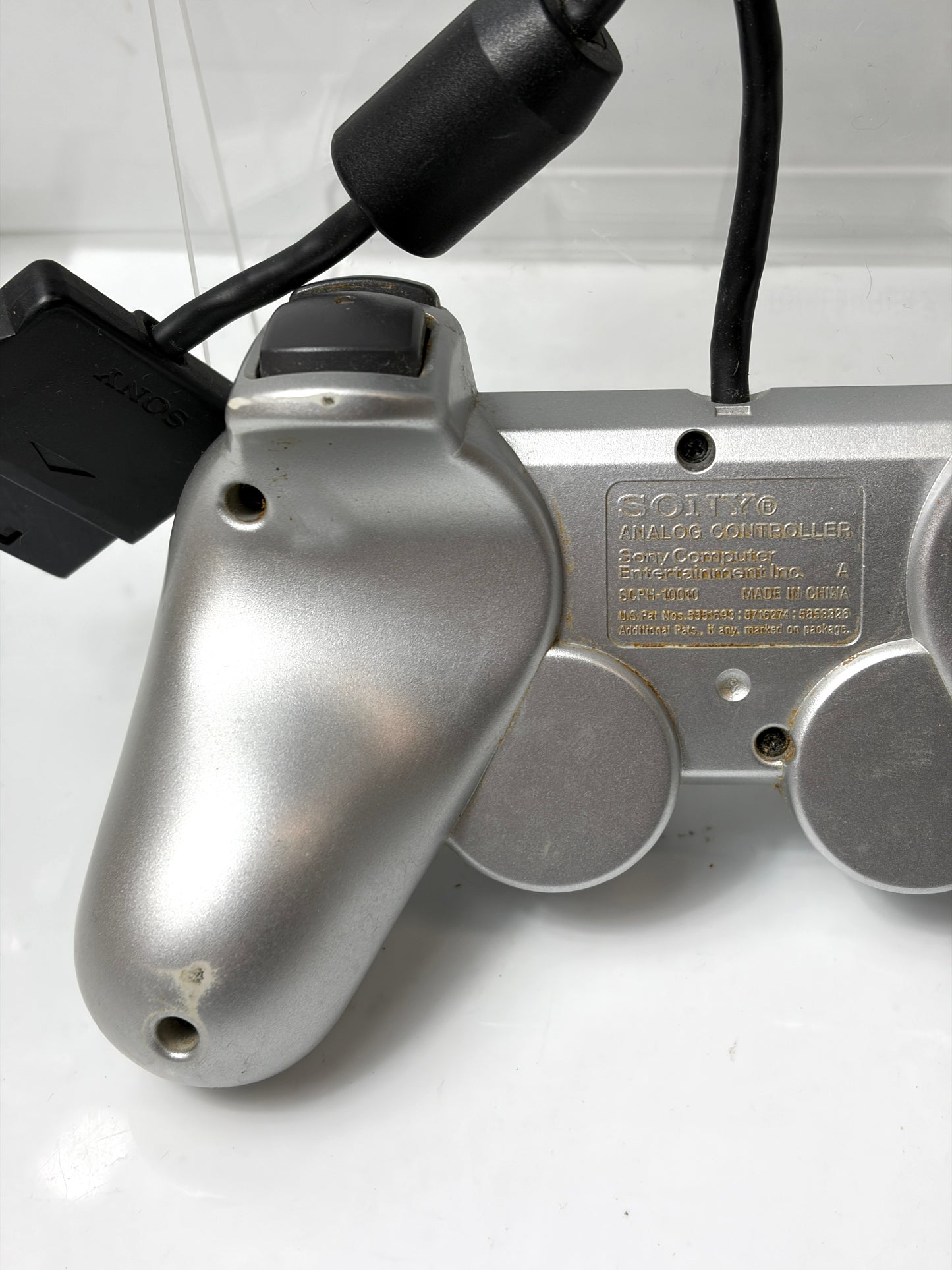 SONY 純正 PS2 コントローラー デュアルショック2 サテン・シルバー DUALSHOCK2 SCPH-10010