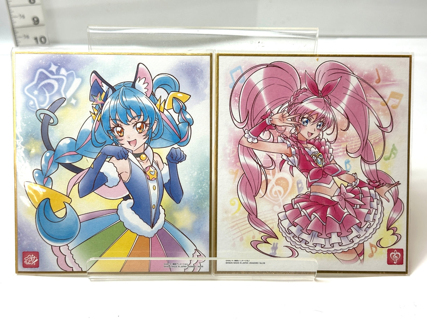 バンダイ プリキュア色紙ART 11枚セット ひろがるスカイ！プリキュア キュアミント＆キュアアクア 20周年special 2 No.01 他 3/25
