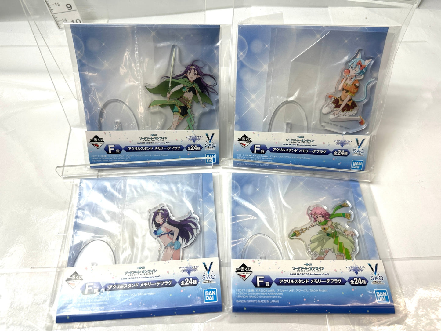 一番くじ ソードアート・オンライン G/F賞 アクリルスタンド 40個セット インテグラル・ファクター17種 メモリー・デフラグ23種 11/10