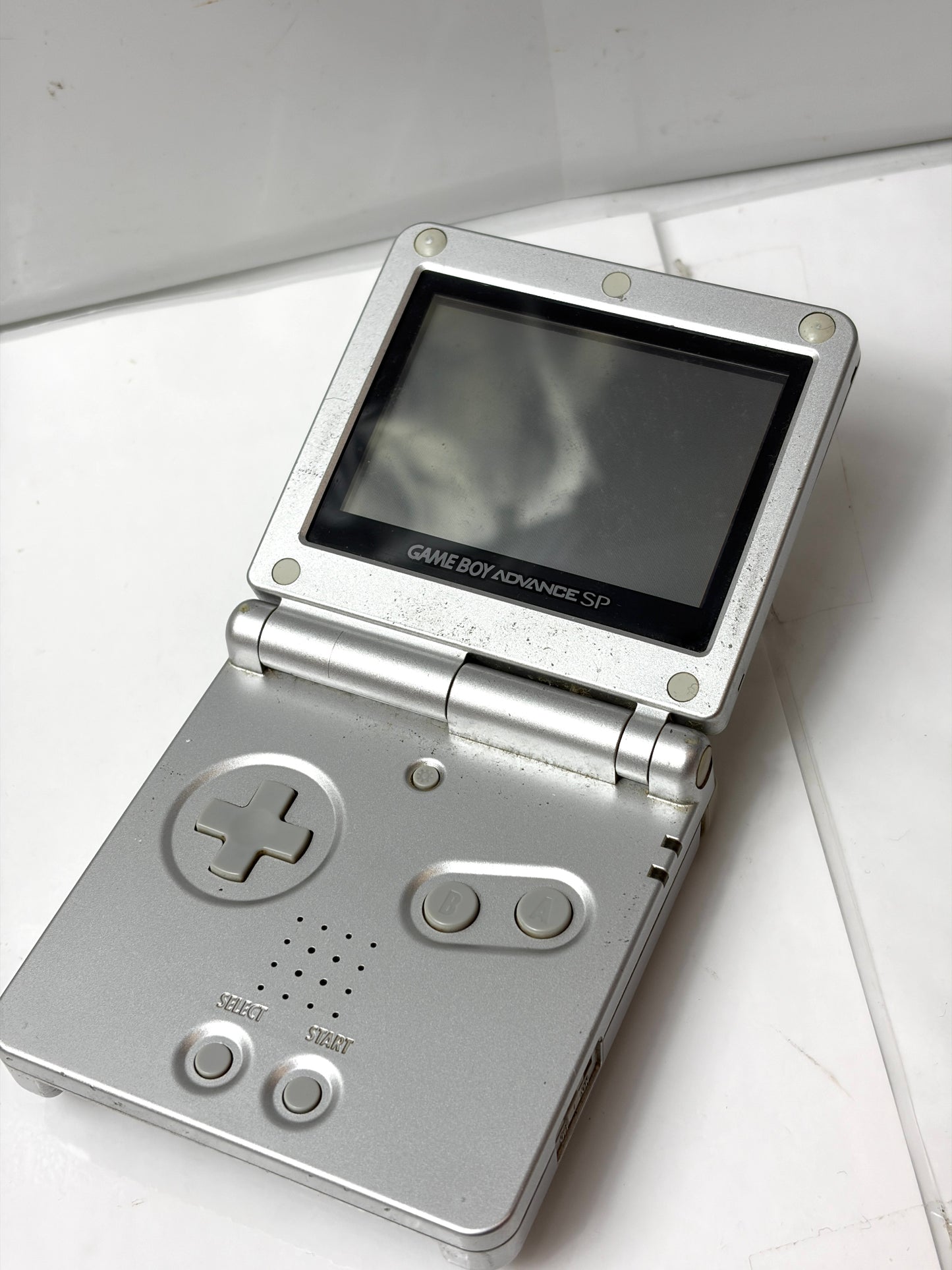 ジャンク　任天堂 GAME BOY ADVANCE SP ゲームボーイ アドバンス SP AGS-001 プラチナ・シルバー