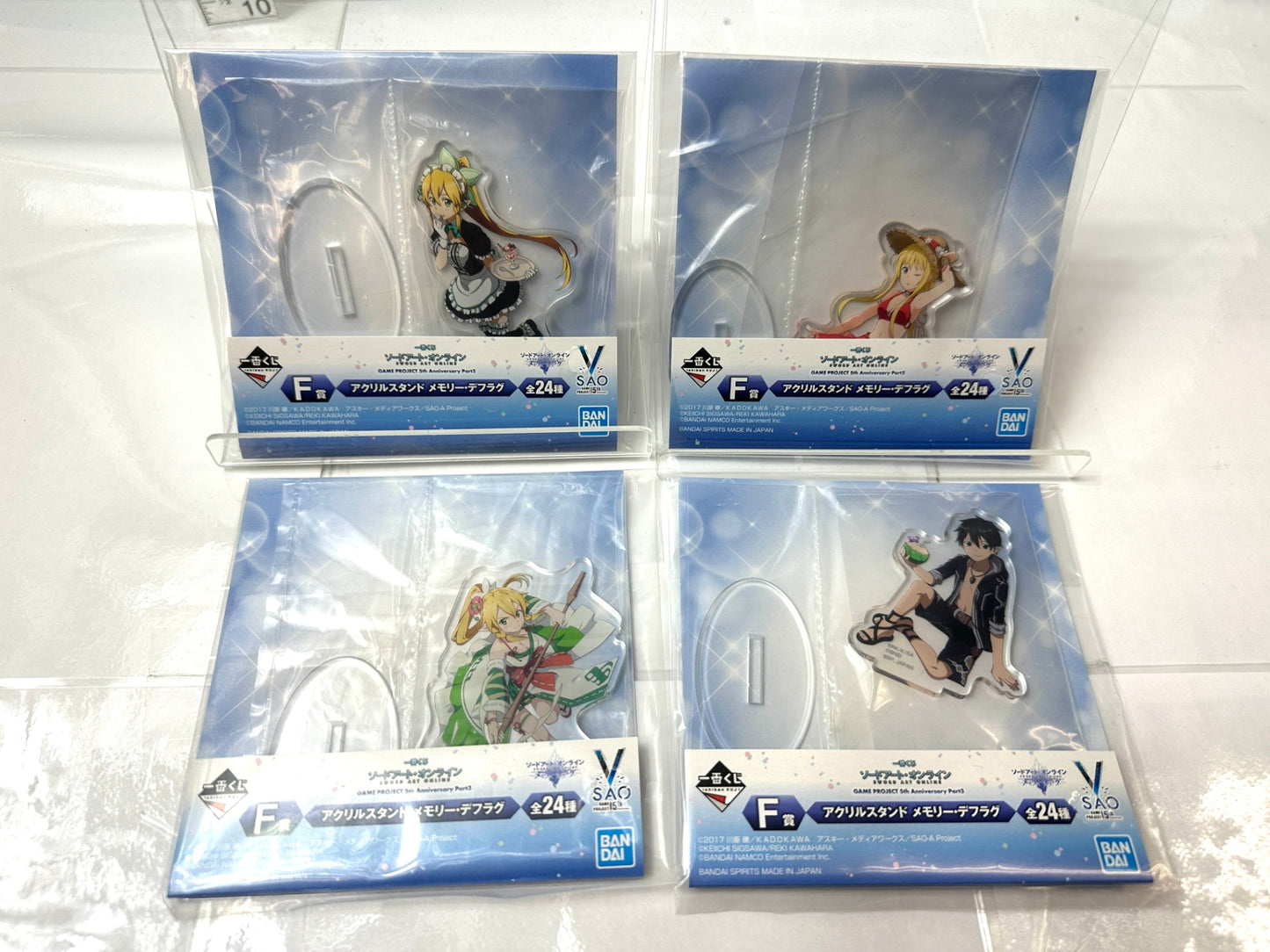 一番くじ ソードアート・オンライン G/F賞 アクリルスタンド 40個セット インテグラル・ファクター17種 メモリー・デフラグ23種 11/10