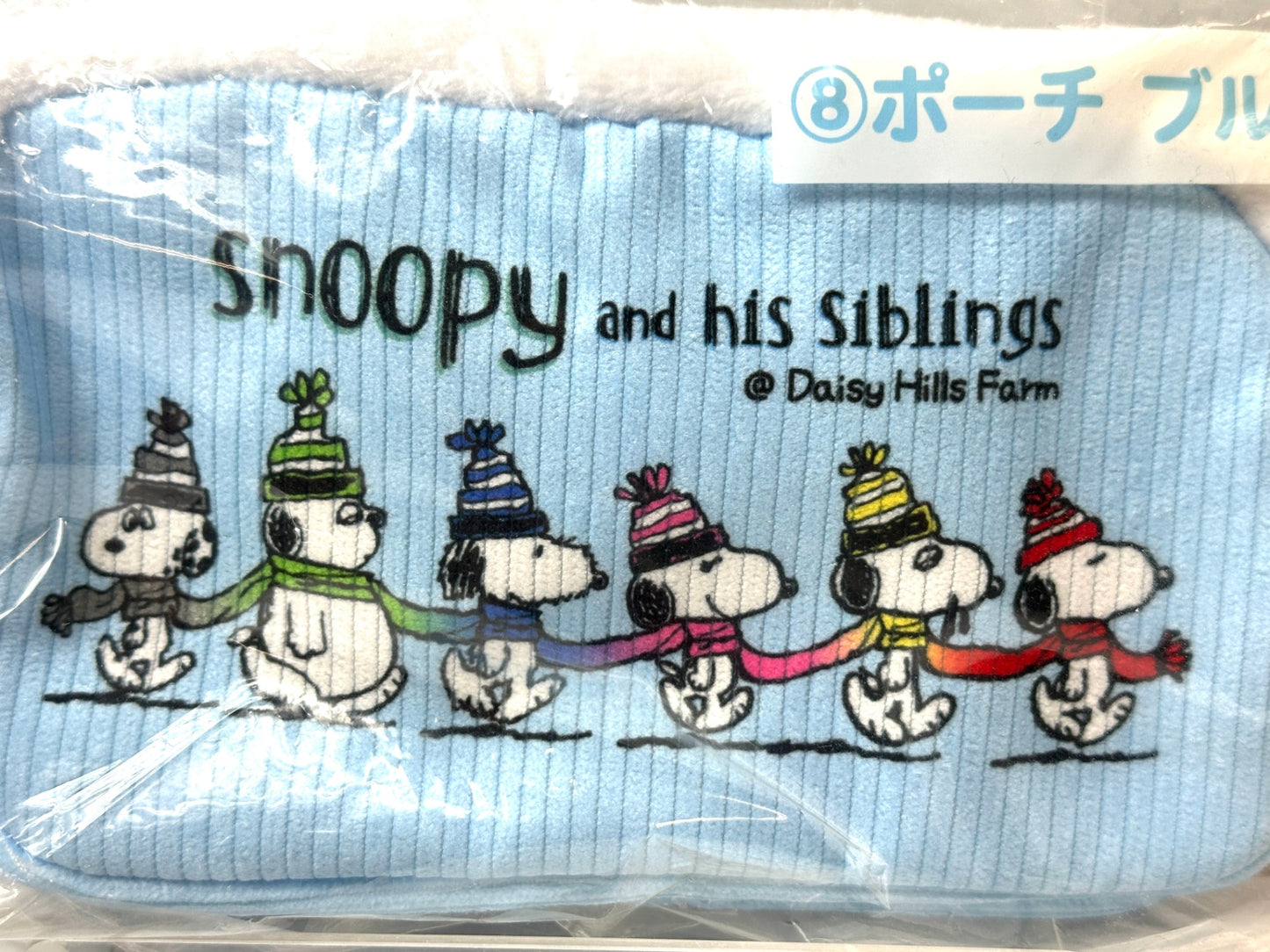 サンリオ あたりくじ スヌーピー ポーチ 2種セット ブルー・パープル PEANUTS 12/8