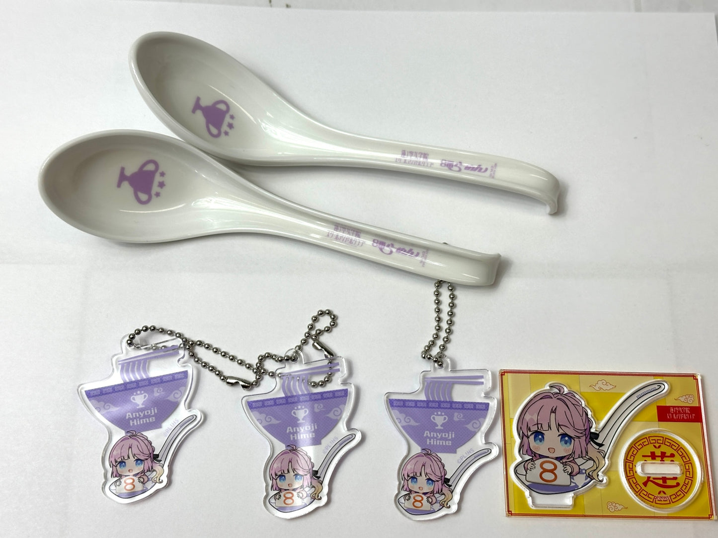 蓮ノ空女学院 スクールアイドルクラブ 8番らーめん コラボ 安養寺姫芽 まとめセット アクリルスタンド アクスタ ポストカード アクリルキーチェーン レンゲ 12/11