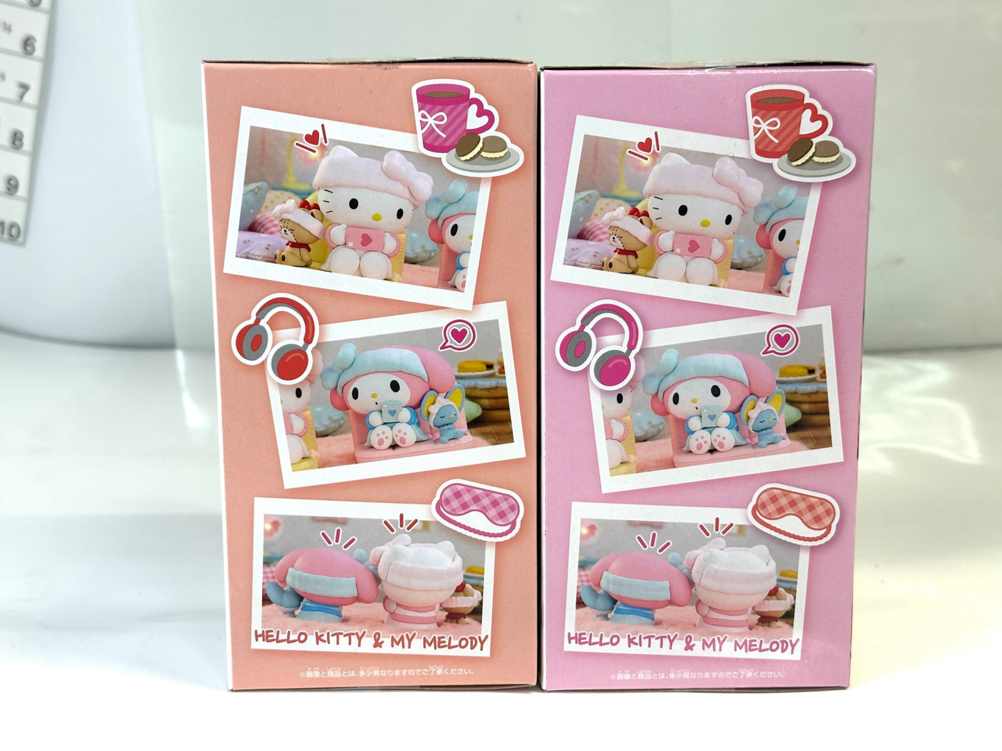 バンプレスト サンリオキャラクターズ なかよしメモリーズ おうちでリラックスタイム～ハローキティ＆マイメロディ～ 全2種 フィギュア 7/13