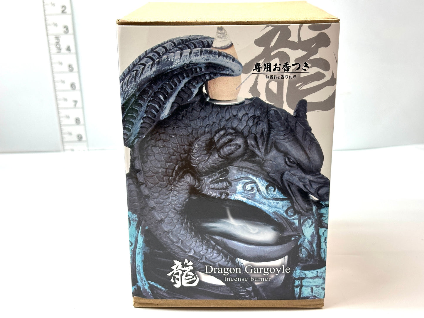 ドラゴンガーゴイル香炉 幻想的な煙のインテリア お香 2/16 本棚