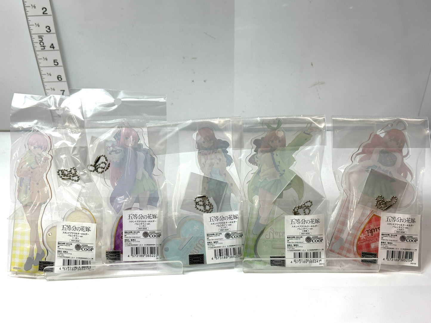 五等分の花嫁 アクリルスタンド アクスタ スタンドアクリルキーホルダー バレンタインVer.  全5種コンプリートセット 中野一花 二乃 三玖 四葉 五月 3/3