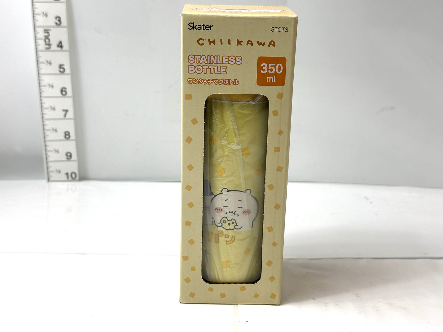 Skater スケーター ちいかわ ステンレスワンタッチボトル (いもむしパン) 350ml 真空二重構造 11/10
