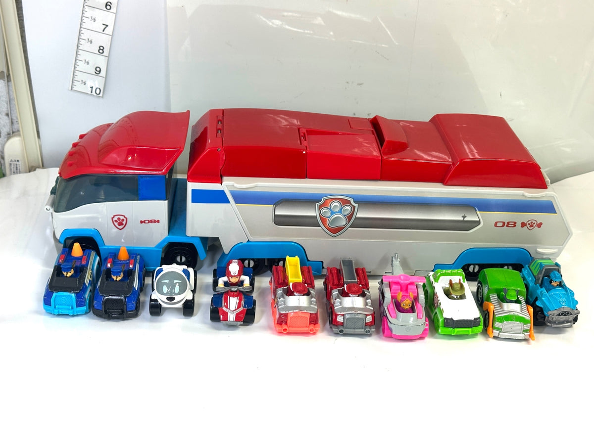 現状品 タカラトミー パウ・パトロール パウっと出動！ パウパトローラー ダイキャストビークル まとめセット ミニカー ケント ダッシュバギー ロボドッグ チェイス ポリスカー  スカイ フライングヘリ 他 9/22