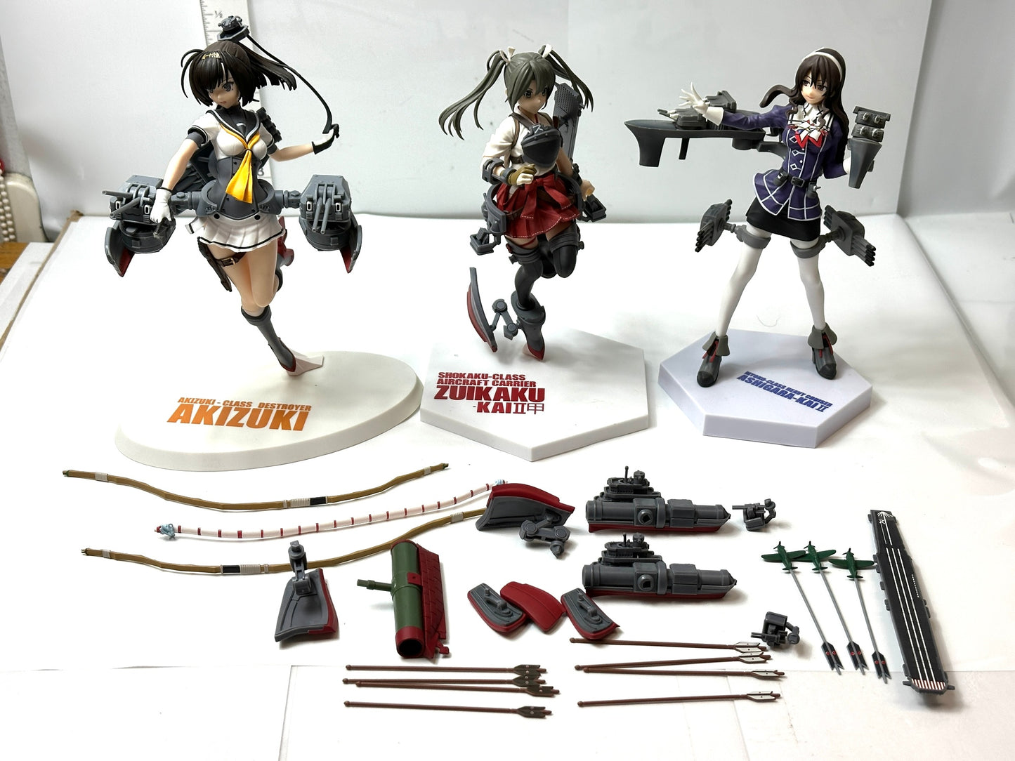 ジャンク 艦隊これくしょん 艦これ スーパープレミアムフィギュア SPM 秋月 瑞鶴改二甲 足柄改二 他パーツ セガ 1/21