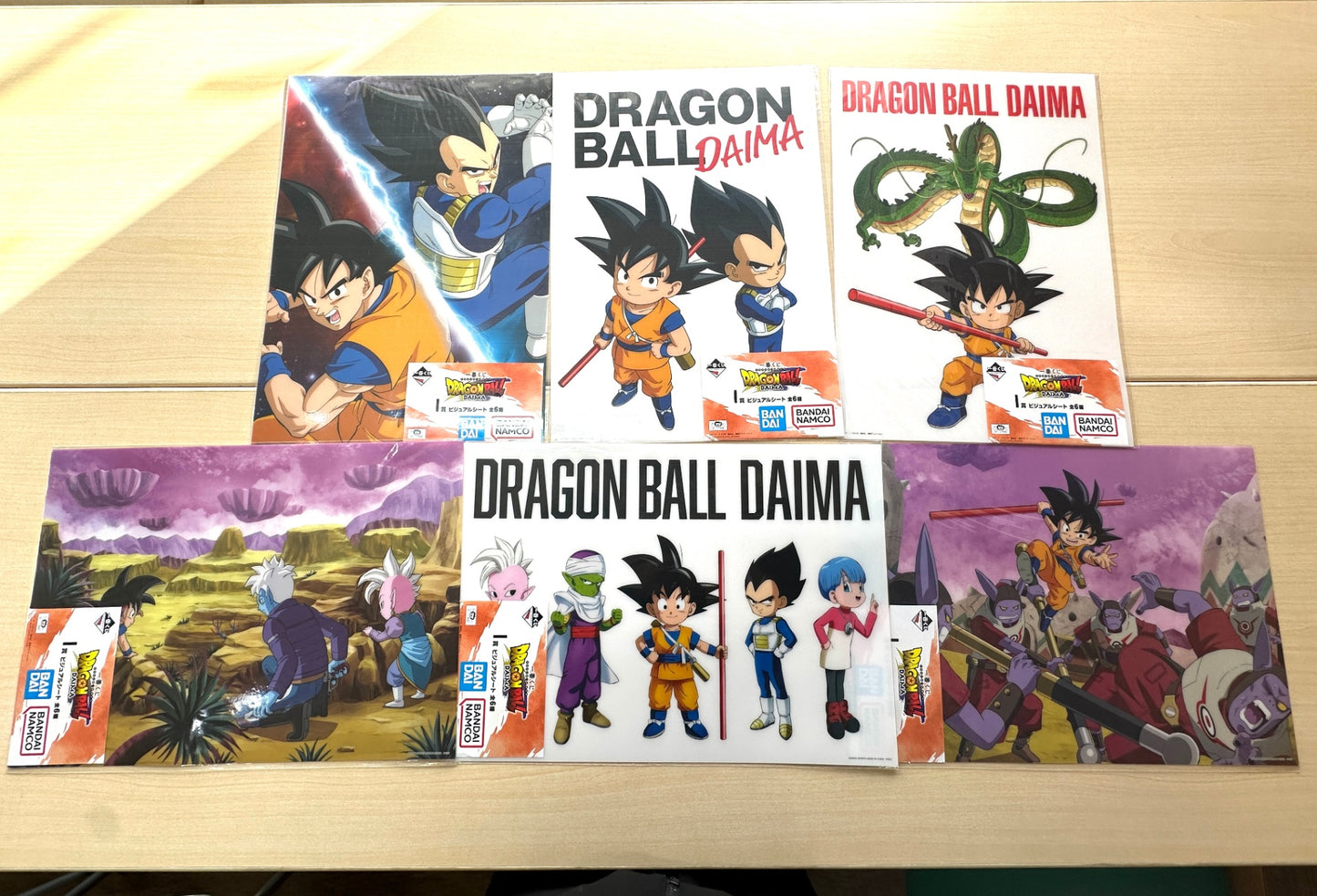 一番くじ ドラゴンボールDAIMA I賞 ビジュアルシート 全6種コンプリートセット