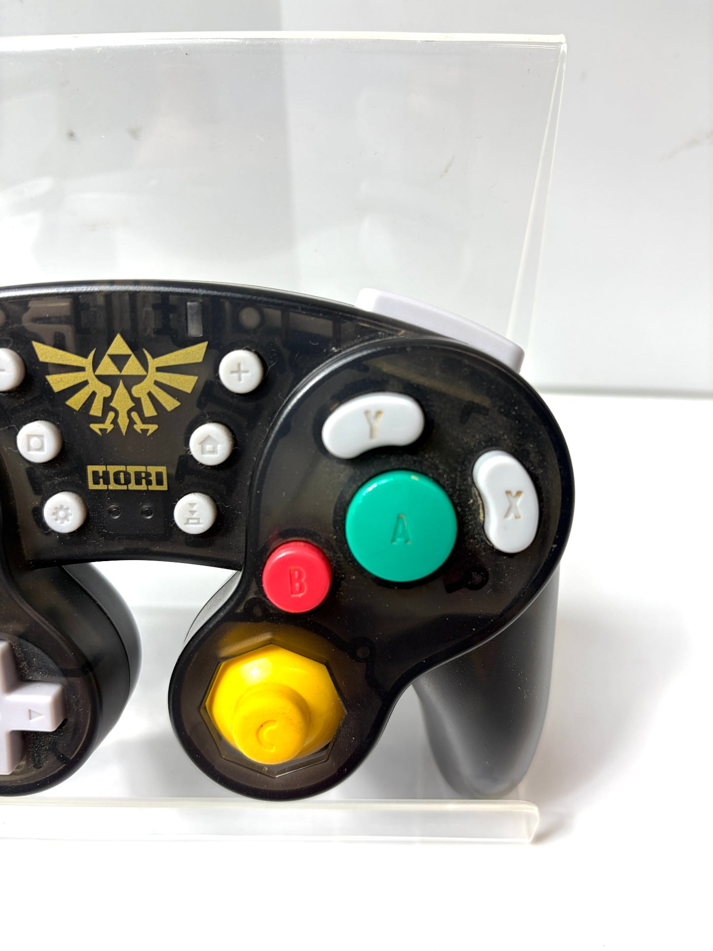 HORI ゲームキューブ SWITCH用 クラシック コントローラー ゼルダ トライフォース デザイン　ワイヤレス　NSW-274