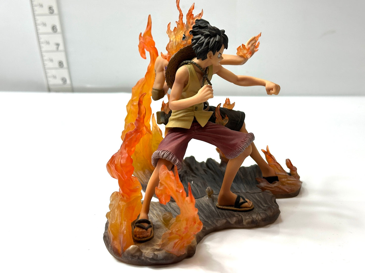 現状品 バンプレスト ワンピース DXF BROTHER HOOD  ルフィ、エース フィギュア 1/9