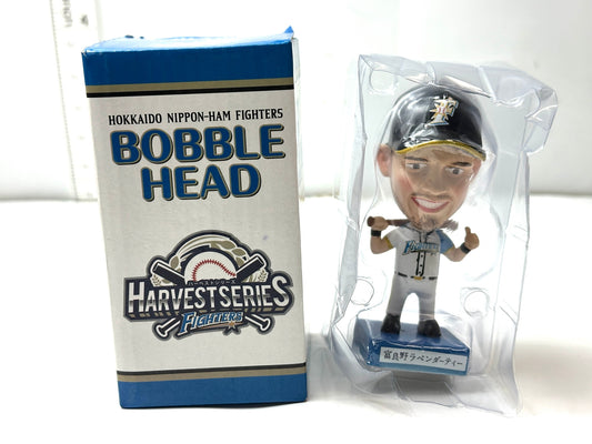開封済み・未使用品 北海道日本ハムファイターズ ハーベストシリーズ ブランドン・レアード ボブルヘッド人形 首振り人形 フィギュア 3/13