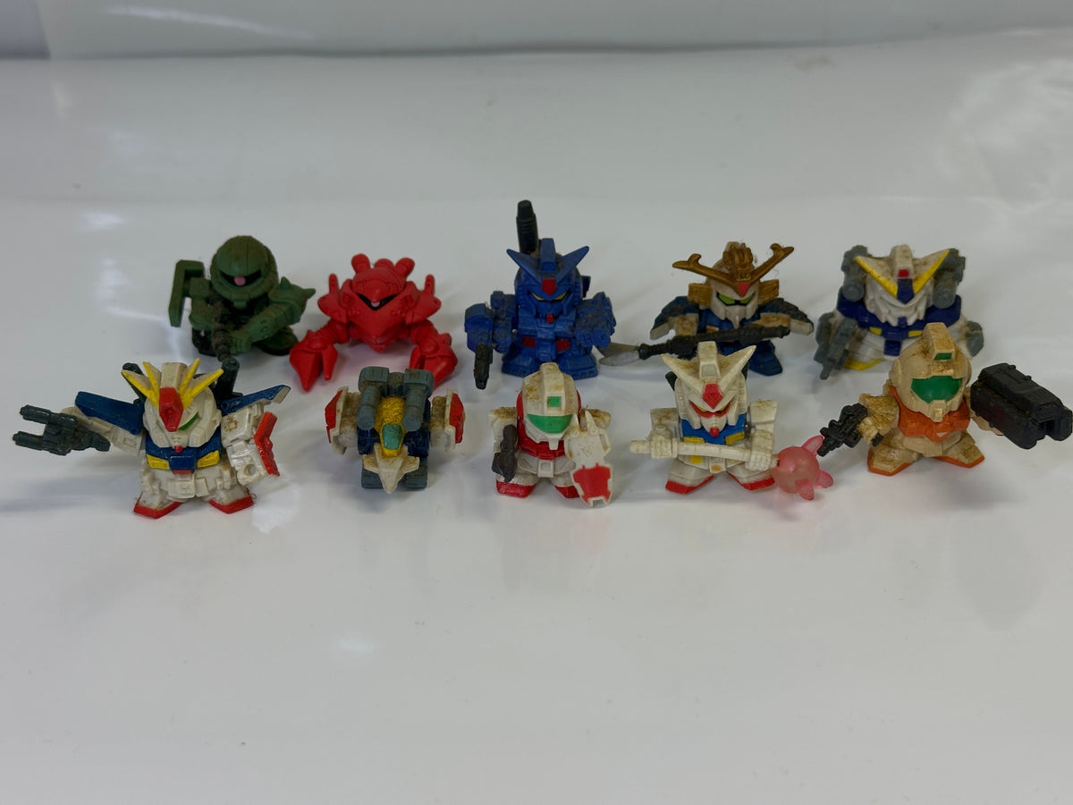 ジャンク SDガンダム フルカラー フィギュア キーホルダー ミニフィギュア 93個 まとめセット カプセルトイ ガチャ 10/9