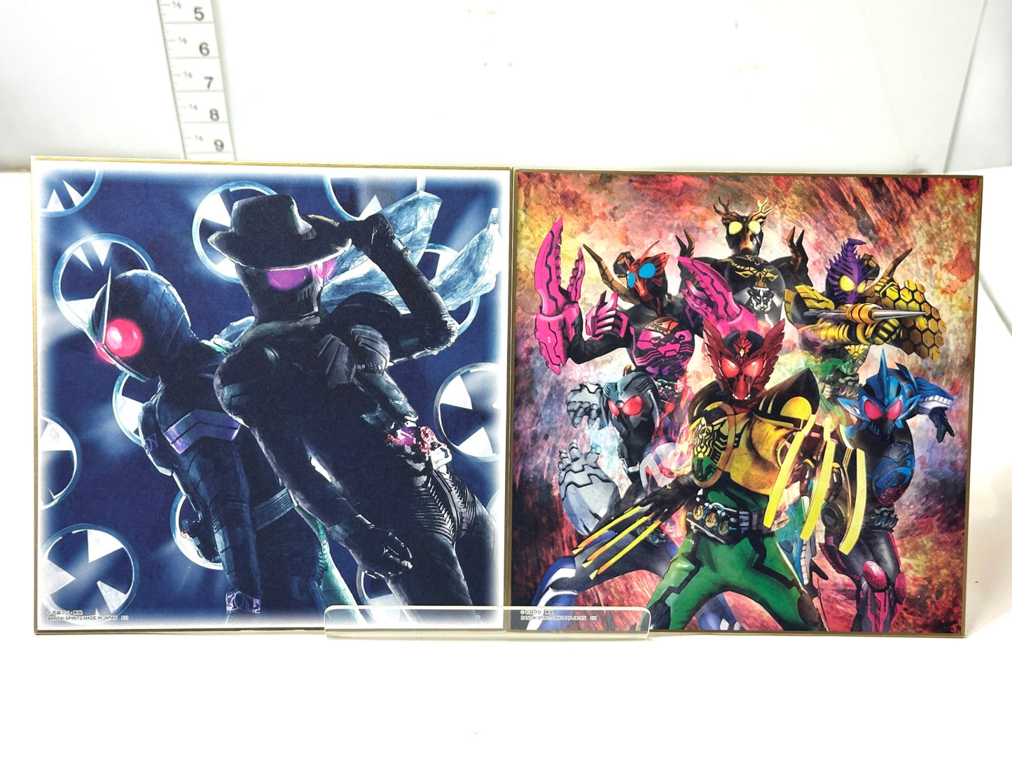 開封済み・未使用品 一番くじ 仮面ライダーオーズ ＆ W C賞 色コレ（色紙）全12種コンプリートセット 3/3