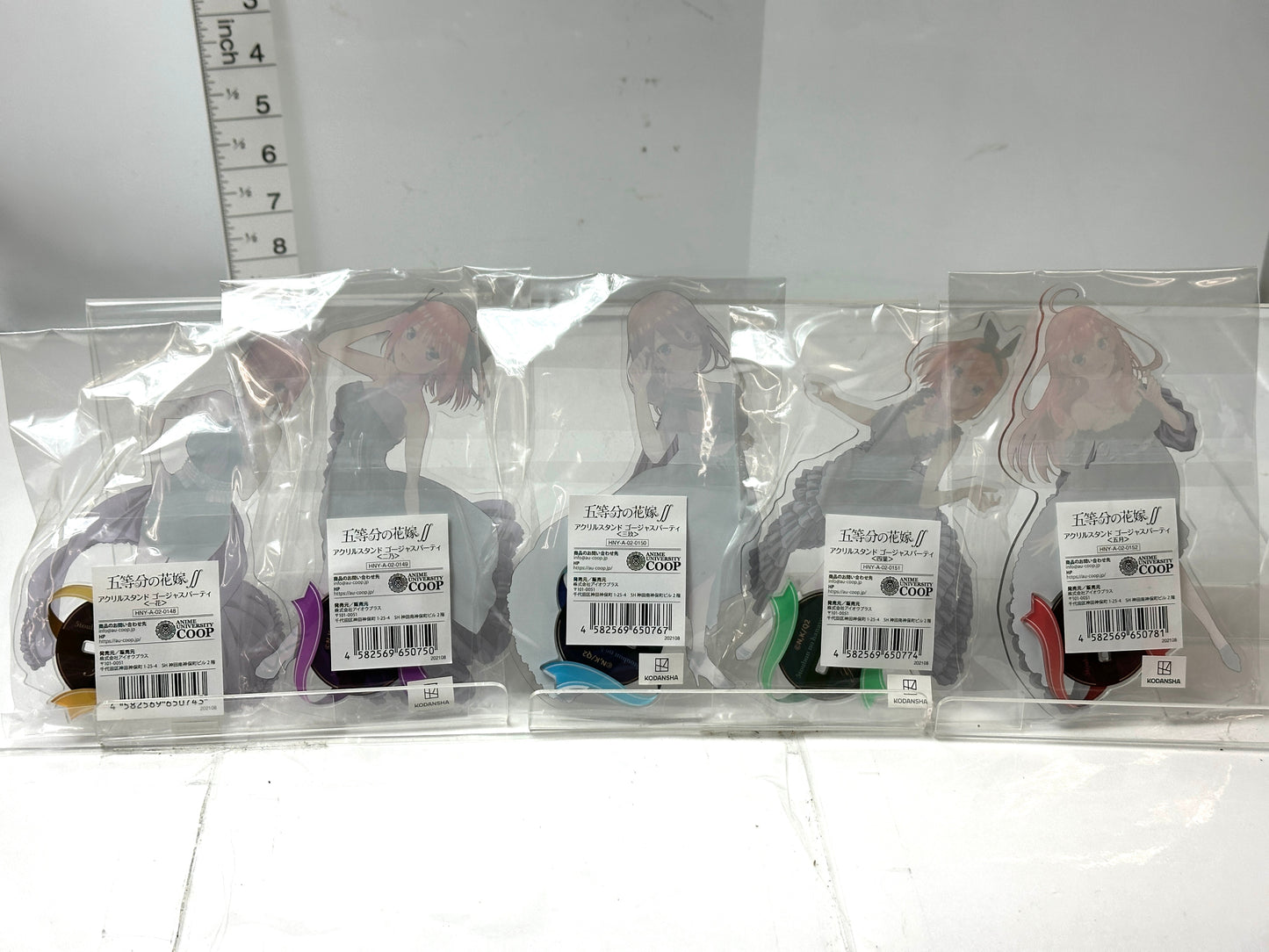 五等分の花嫁∬ スペシャルフェア アクリルスタンド ゴージャスパーティ 黒服ドレス 全5種セット 中野 一花 二乃 三玖 四葉 五月 11/21