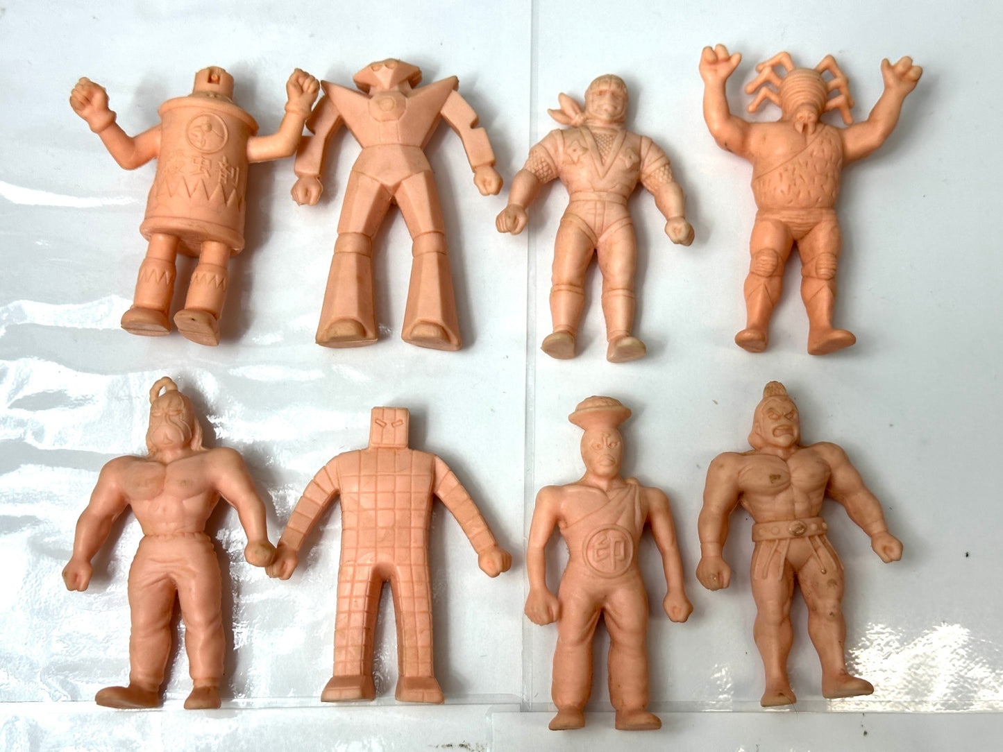 現状品 丸越 キン肉マン デカ消し キン消し 25個セット ミートくん ウルフマン ザ・ニンジャ スプレー魔人 銅ベルマン 他 10/24