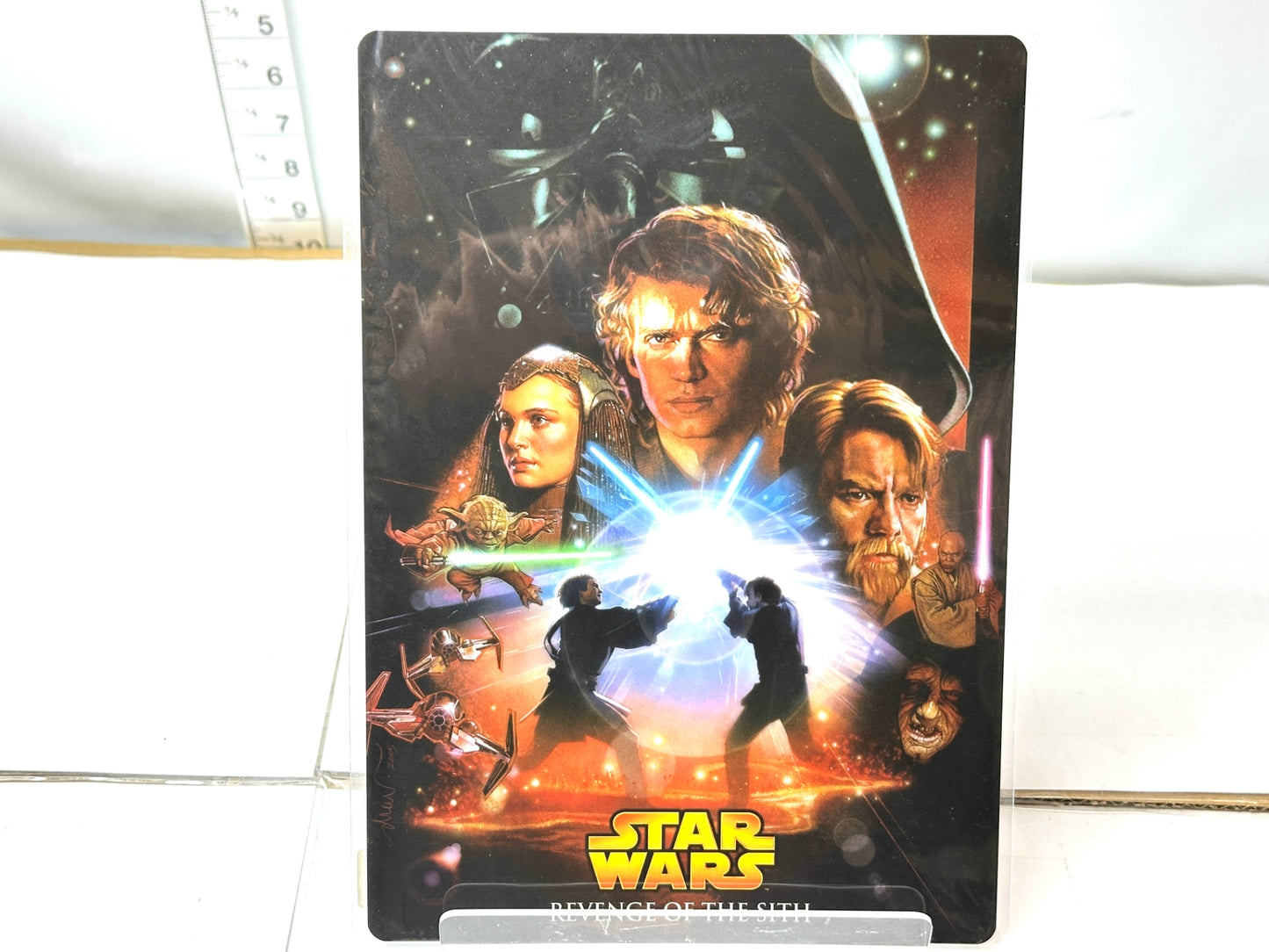 スター・ウォーズ 下敷き 4枚セット EP1ファントム・メナス/EP2クローンの攻撃/EP3シスの復讐/スター・ウォーズ サーガ 12/19