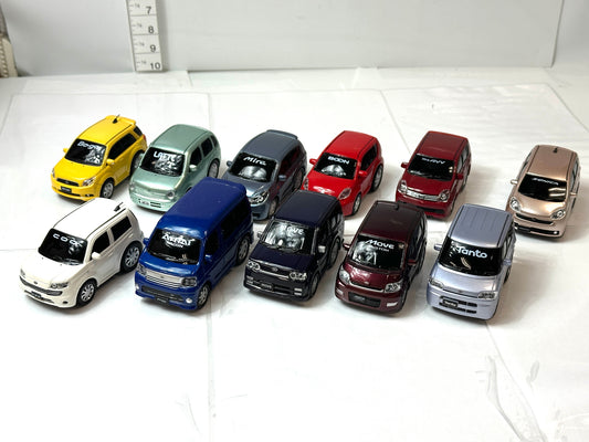 DAIHATSU ダイハツ プルバックカー ミニカー まとめセット タント ムーブ ミラ アトレー ソニカ 他 11台 8/13