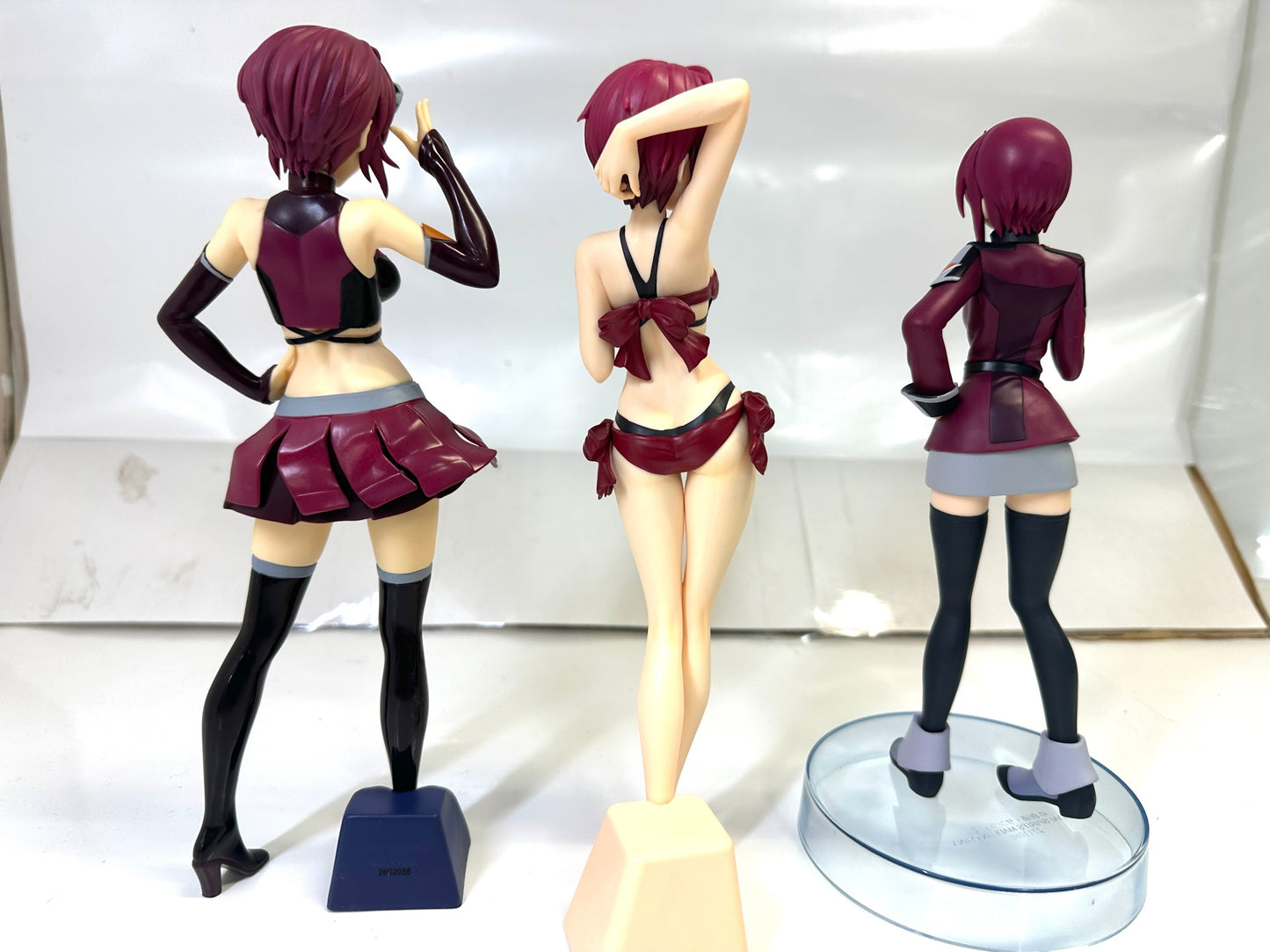 現状品 機動戦士ガンダムSEED FREEDOM ルナマリア・ホーク フィギュア 3体セット レーシングver. 水着 制服 6/11