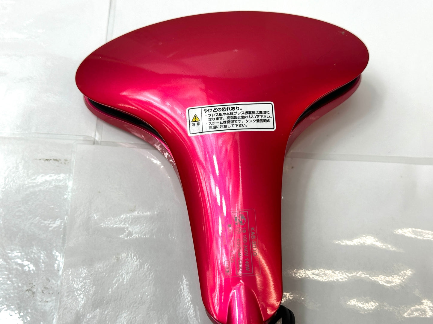 動作品 KOIZUMI コイズミ ポータブルスチームアイロン T-iron KAS-3010 ピンク ハンガーショット機能付き 9/20