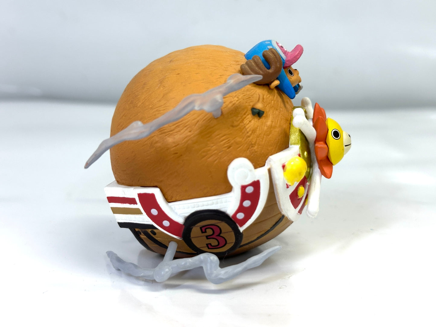 現状品 ONE PIECE ワンピース デスクトップシアターフィギュア 3点セット チョッパー＆シェリー チョッパー＆偽チョッパー チョッパー＆サウザンド・サニー号 5/21