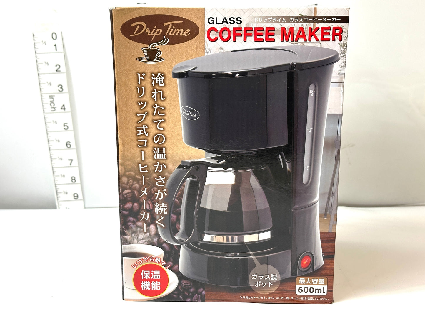 ピーナッツ・クラブ ドリップタイム ガラス コーヒーメーカー（レッド）容量: 約600ml 4/9