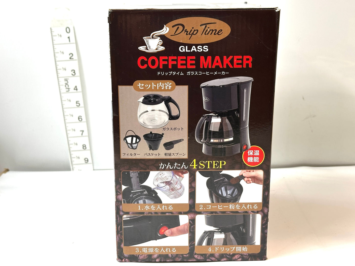 ピーナッツ・クラブ ドリップタイム ガラス コーヒーメーカー（レッド）容量: 約600ml 4/9