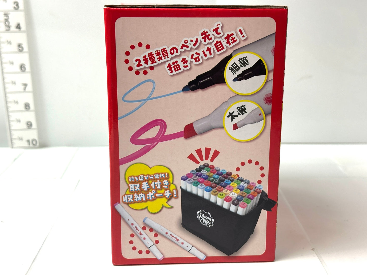 Chupa Chups チュッパチャプス 60色 カラーイラストマーカーペン 収納ポーチ付き 10/21