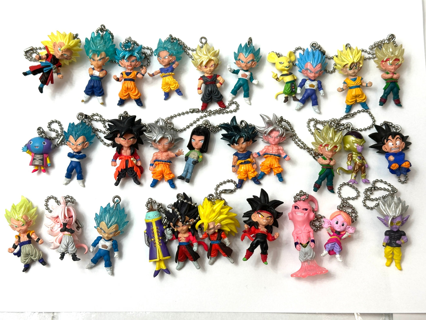 現状品 ドラゴンボール キーチェーンフィギュア ミニフィギュア キーホルダー 大量 219個セット 11/20