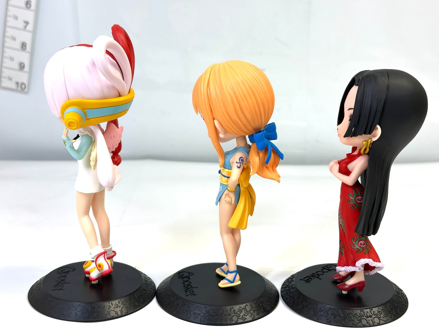 現状品 ONE PIECE ワンピース Q posket フィギュア 3点セット ウタ おナミ ボア・ハンコック スペシャルカラーVer.  5/21