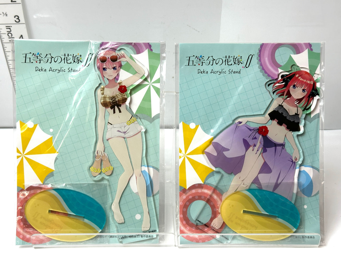 五等分の花嫁 デカアクリルスタンド 水着 ver.アクスタ全5種コンプリートセット 中野一花 二乃 三玖 四葉 五月 3/3